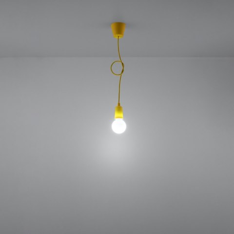 Sollux Lighting Lampa wisząca DIEGO 1 żółta