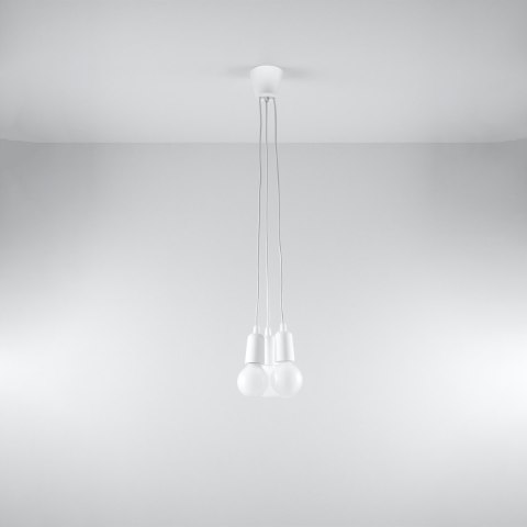 Sollux Lighting Lampa wisząca DIEGO 3 biała