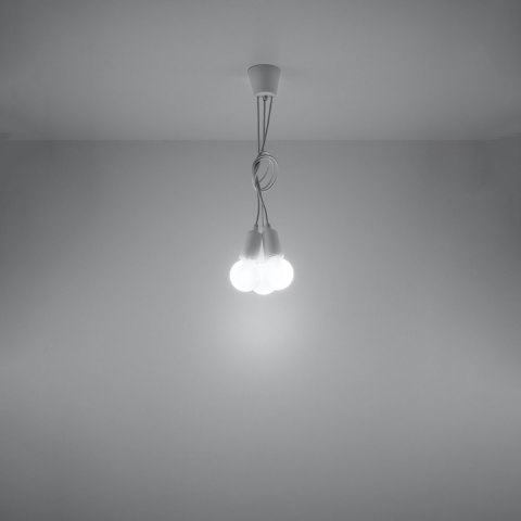 Sollux Lighting Lampa wisząca DIEGO 3 biała