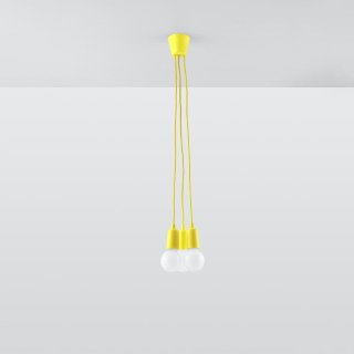 Sollux Lighting Lampa wisząca DIEGO 3 żółta
