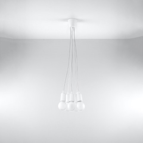 Sollux Lighting Lampa wisząca DIEGO 5 biała