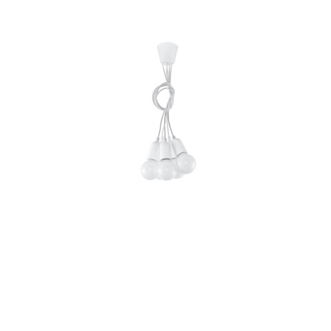 Sollux Lighting Lampa wisząca DIEGO 5 biała