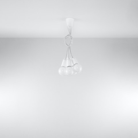 Sollux Lighting Lampa wisząca DIEGO 5 biała