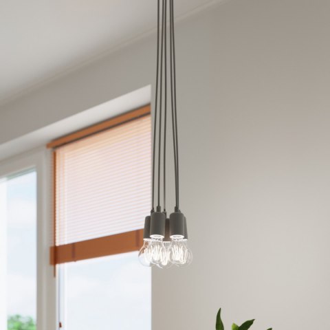 Sollux Lighting Lampa wisząca DIEGO 5 szara