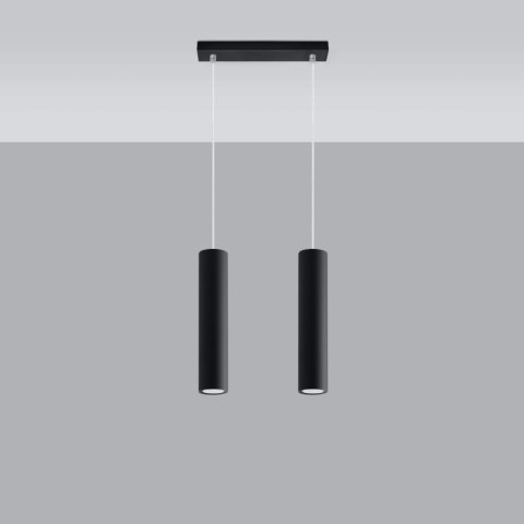 Sollux Lighting Lampa wisząca LAGOS 2 czarny