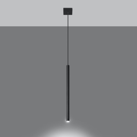 Sollux Lighting Lampa wisząca PASTELO 1 czarna
