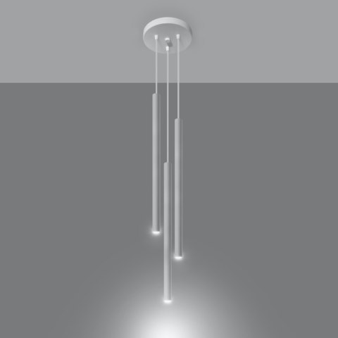 Sollux Lighting Lampa wisząca PASTELO 3P biała