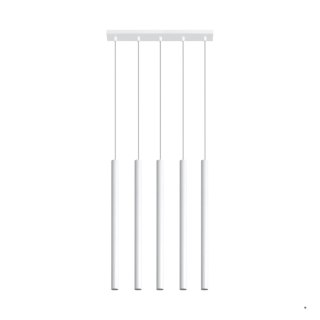 Sollux Lighting Lampa wisząca PASTELO 5 biała