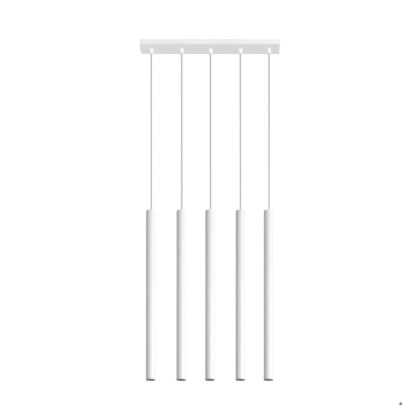 Sollux Lighting Lampa wisząca PASTELO 5 biała