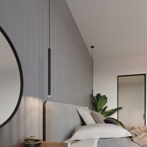 Sollux Lighting Lampa wisząca PASTELO 5 czarna