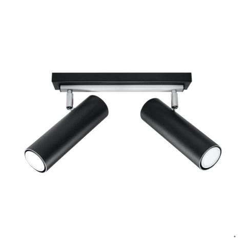Sollux Lighting Plafon DIREZIONE 2 czarny
