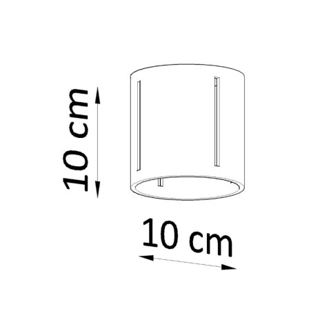 Sollux Lighting Plafon INEZ czarny