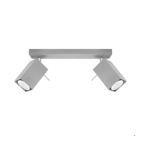 Sollux Lighting Plafon MERIDA 2 szary