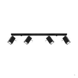 Sollux Lighting Plafon MERIDA 4L czarny