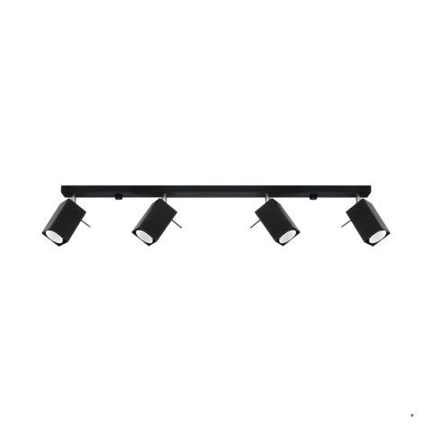 Sollux Lighting Plafon MERIDA 4L czarny