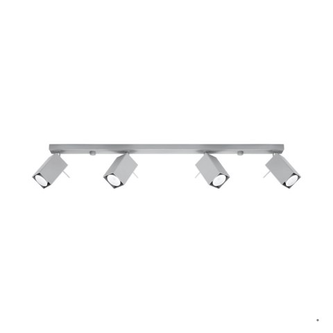 Sollux Lighting Plafon MERIDA 4L szary