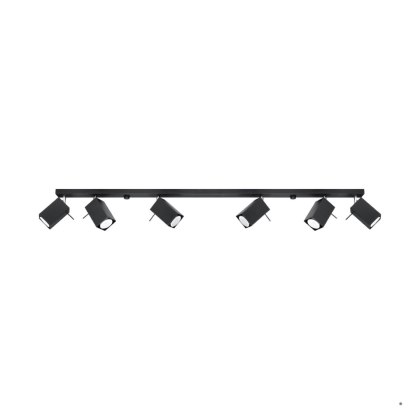 Sollux Lighting Plafon MERIDA 6L czarny