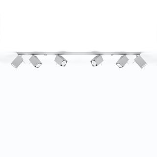 Sollux Lighting Plafon MERIDA 6L szary
