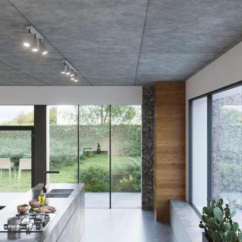 Sollux Lighting Plafon MERIDA 6L szary