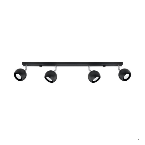 Sollux Lighting Plafon OCULARE 4L czarny