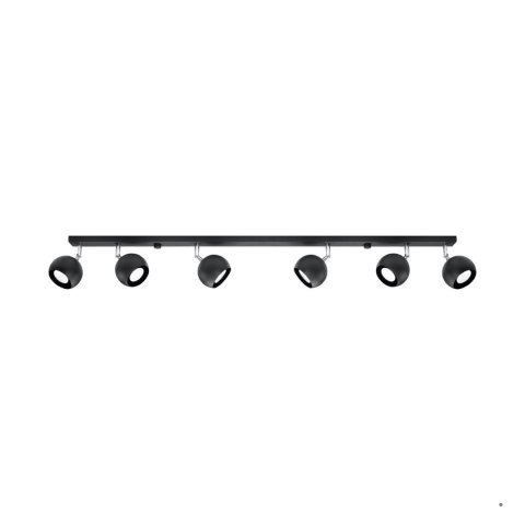 Sollux Lighting Plafon OCULARE 6L czarny