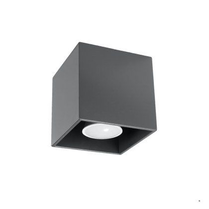 Sollux Lighting Plafon QUAD 1 antracyt