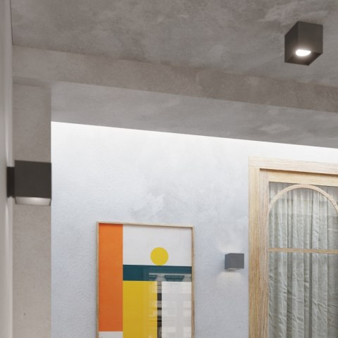 Sollux Lighting Plafon QUAD 1 antracyt