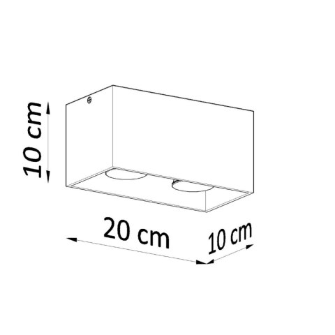 Sollux Lighting Plafon QUAD MAXI biały