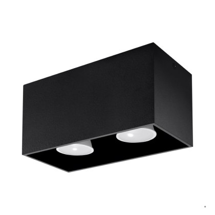Sollux Lighting Plafon QUAD MAXI czarny
