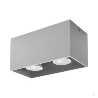 Sollux Lighting Plafon QUAD MAXI szary