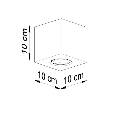 Sollux Lighting Plafon QUAD beton