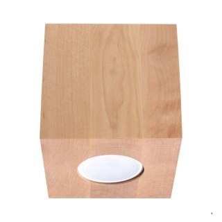 Sollux Lighting Plafon QUAD naturalne drewno