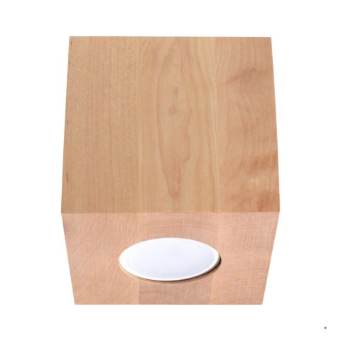 Sollux Lighting Plafon QUAD naturalne drewno
