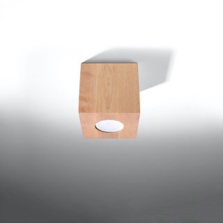Sollux Lighting Plafon QUAD naturalne drewno