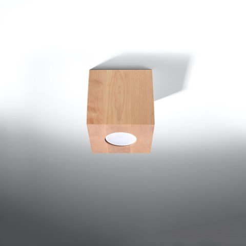 Sollux Lighting Plafon QUAD naturalne drewno