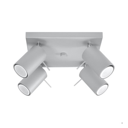 Sollux Lighting Plafon RING 4 szary