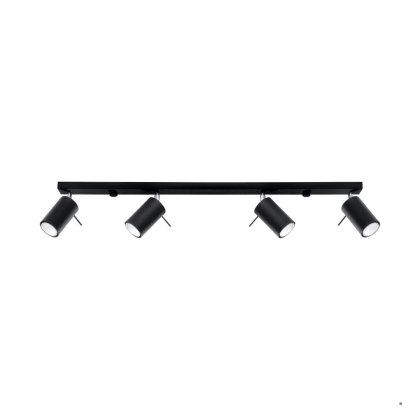 Sollux Lighting Plafon RING 4L czarny