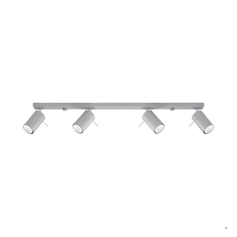 Sollux Lighting Plafon RING 4L szary