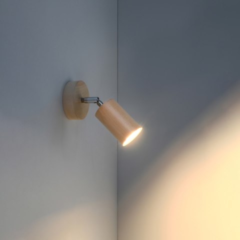 Sollux Lighting Kinkiet BERG naturalne drewno