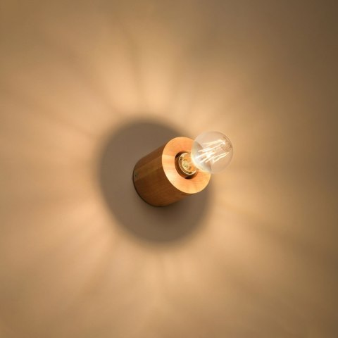 Sollux Lighting Kinkiet SALGADO naturalne drewno