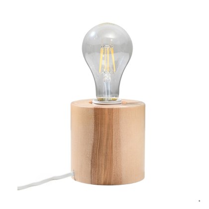 Sollux Lighting Lampa biurkowa SALGADO naturalne drewno