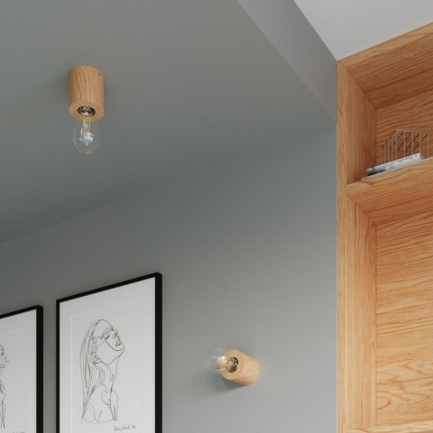 Sollux Lighting Lampa biurkowa SALGADO naturalne drewno