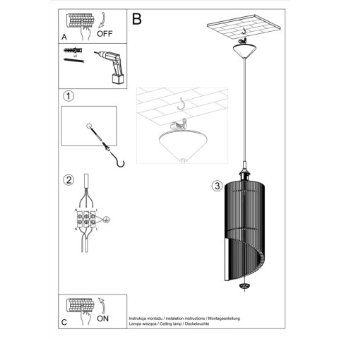 Sollux Lighting Lampa wisząca ALEXIA