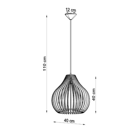 Sollux Lighting Lampa wisząca APRILLA