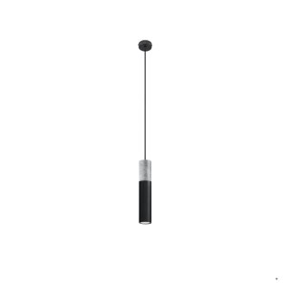 Sollux Lighting Lampa wisząca BORGIO 1 czarny