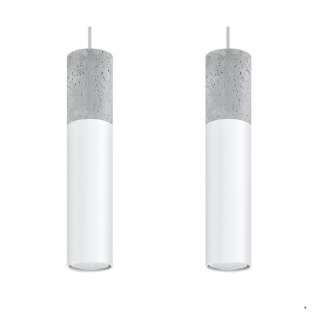 Sollux Lighting Lampa wisząca BORGIO 2 biały