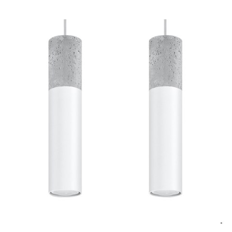 Sollux Lighting Lampa wisząca BORGIO 2 biały