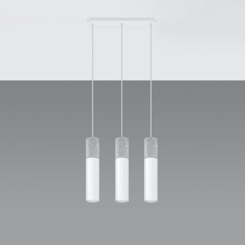 Sollux Lighting Lampa wisząca BORGIO 3L biały