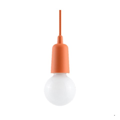 Sollux Lighting Lampa wisząca DIEGO 1 pomarańczowy