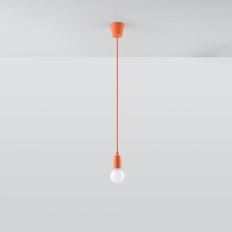 Sollux Lighting Lampa wisząca DIEGO 1 pomarańczowy